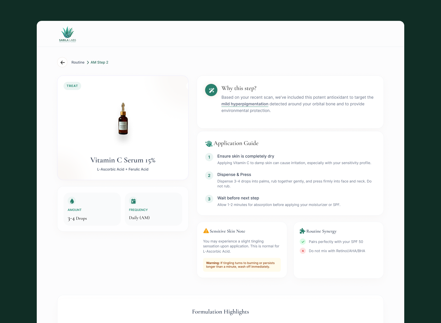 Gladys AI — Vitamin C Serum 15% product detail view